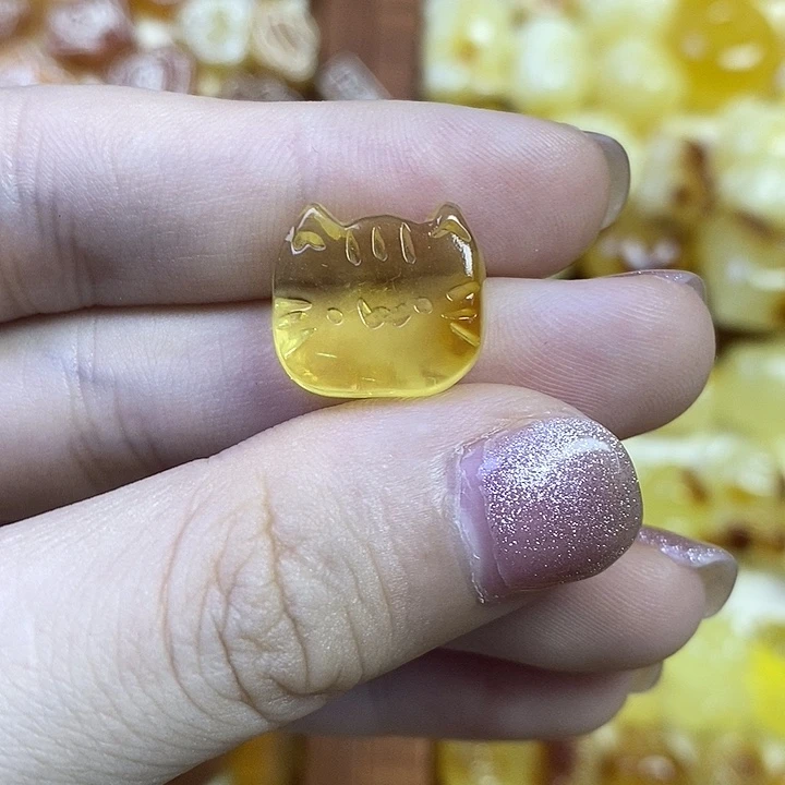 吊坠橄榄核小猫咪