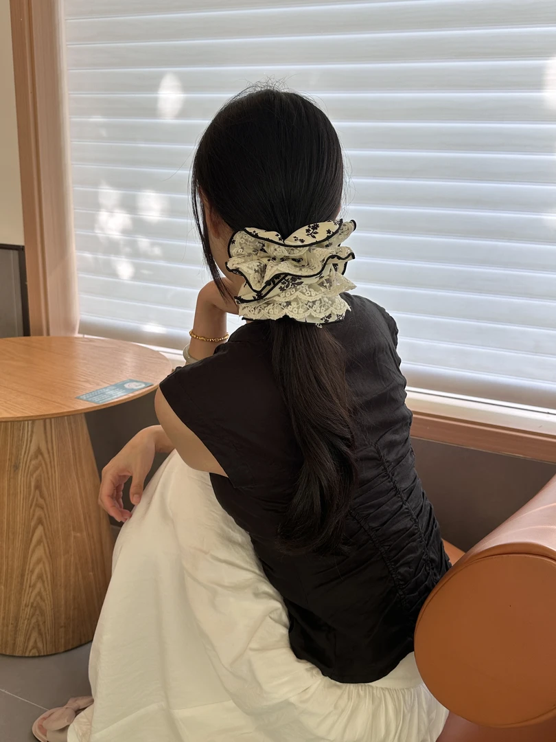 （满9.9包U）凑满9.9发货甜美可爱飘带发饰发夹抓夹发绳发圈超仙