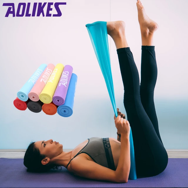 瑜伽拉力带弹力带运动健身阻力带力量训练拉伸带TPE拉力绳拉力片