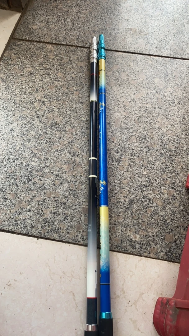 七彩3D打印碳素超轻超硬鱼竿支架竞技黑坑抄网竿3米抄网杆