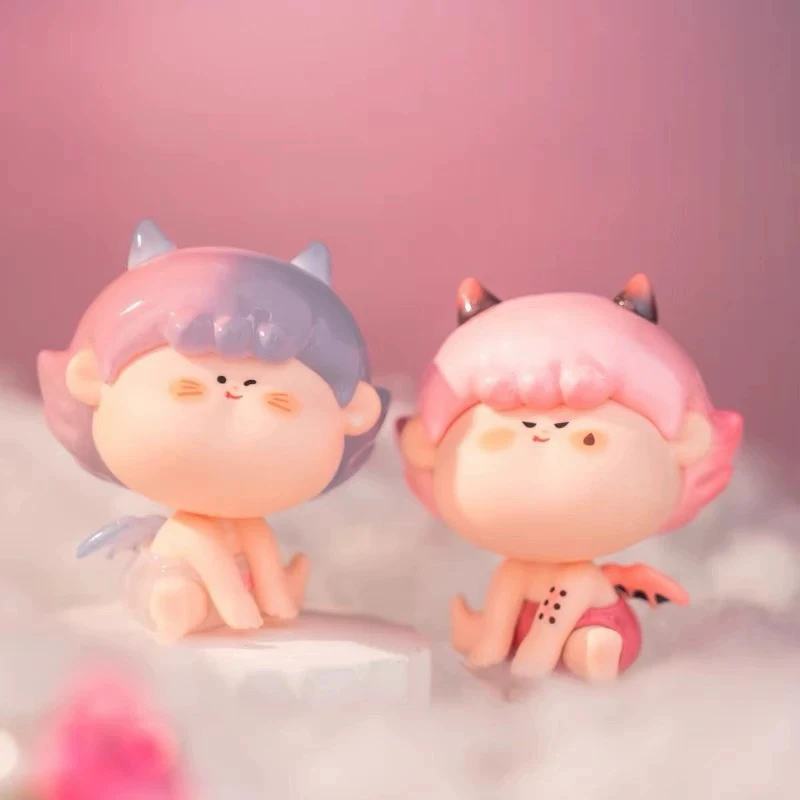 【拆盒】阿玛莉莉丝天使与恶魔系列盲盒可爱公仔礼物潮玩手办摆件