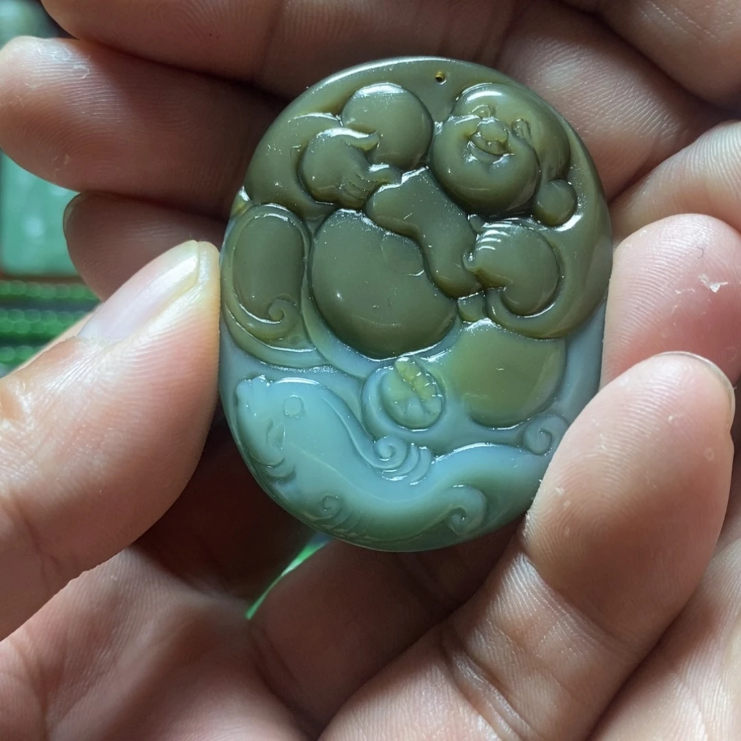 和田玉（碧玉）未镶嵌挂件