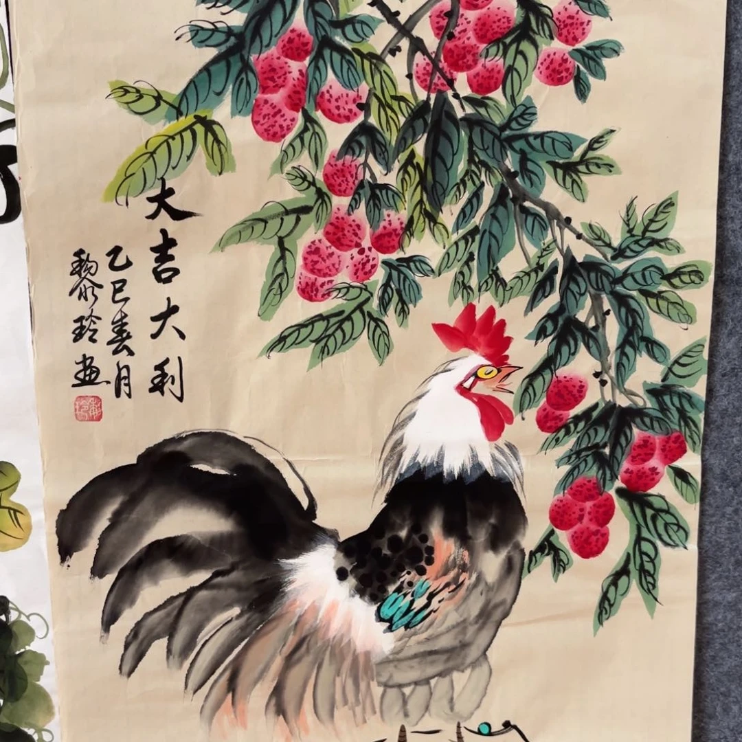 国画黎玲画家作品花鸟山水作品手绘精品