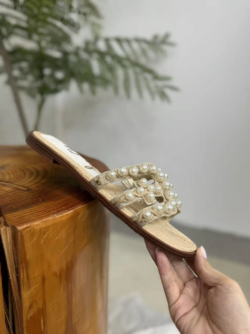 【花花严选】sm珍珠拖鞋平底夏季