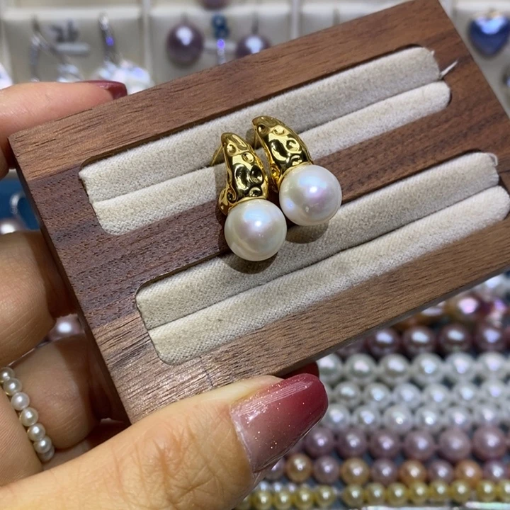 淡水珍珠珠宝首饰银S925镶嵌