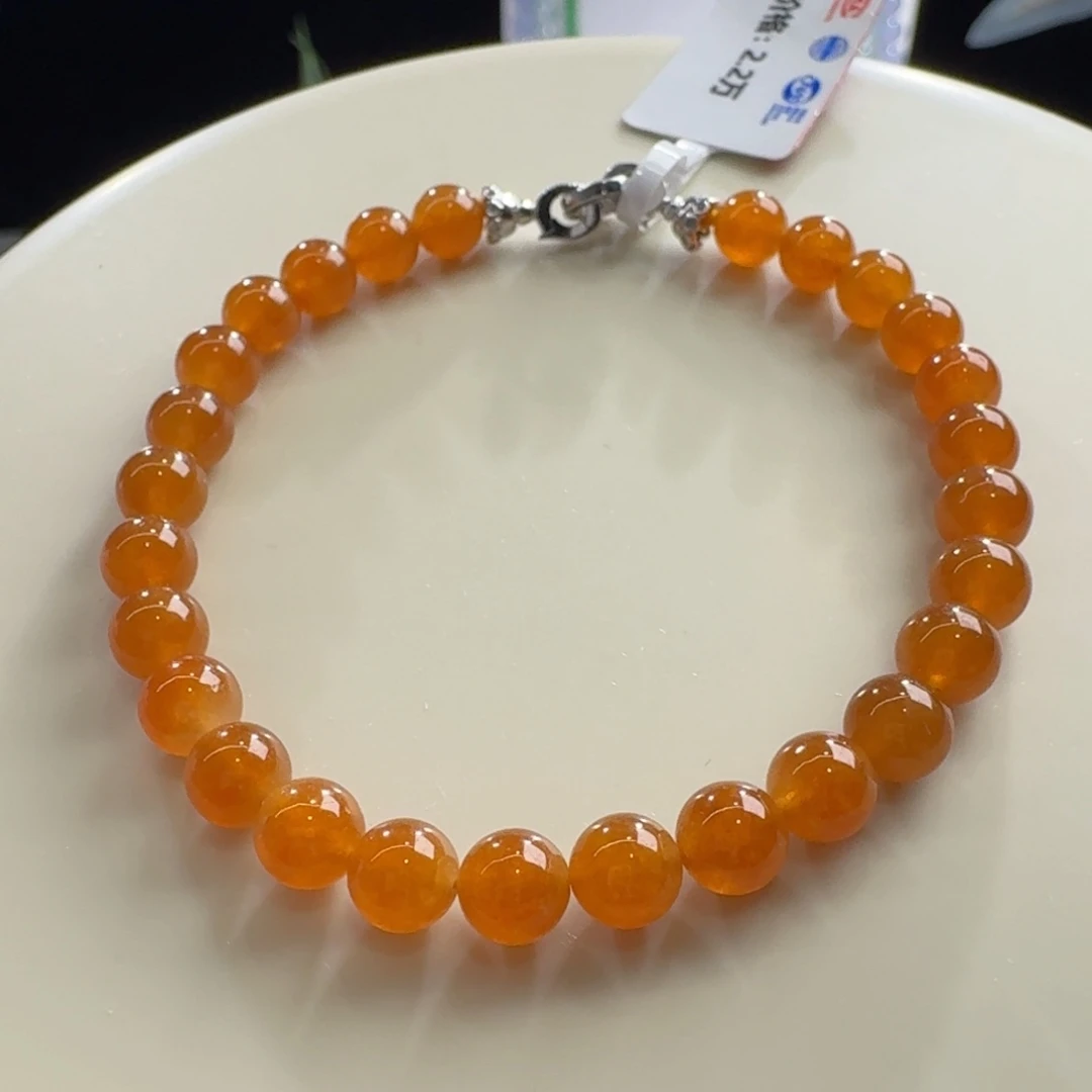 未镶嵌手链翡翠冰芬达黄翡单圈卡6