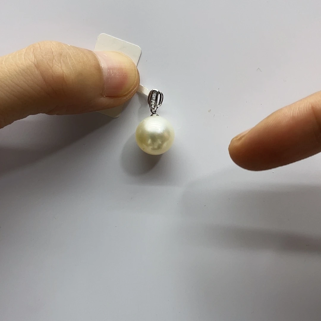 海水珍珠18K金镶嵌颈饰