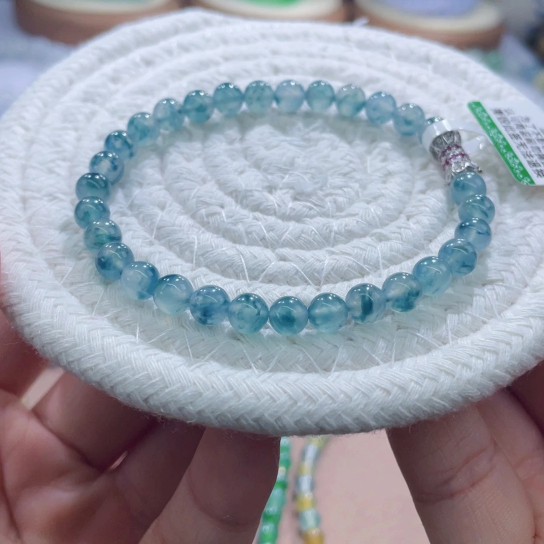 未镶嵌手链翡翠梦幻星空蓝卡6