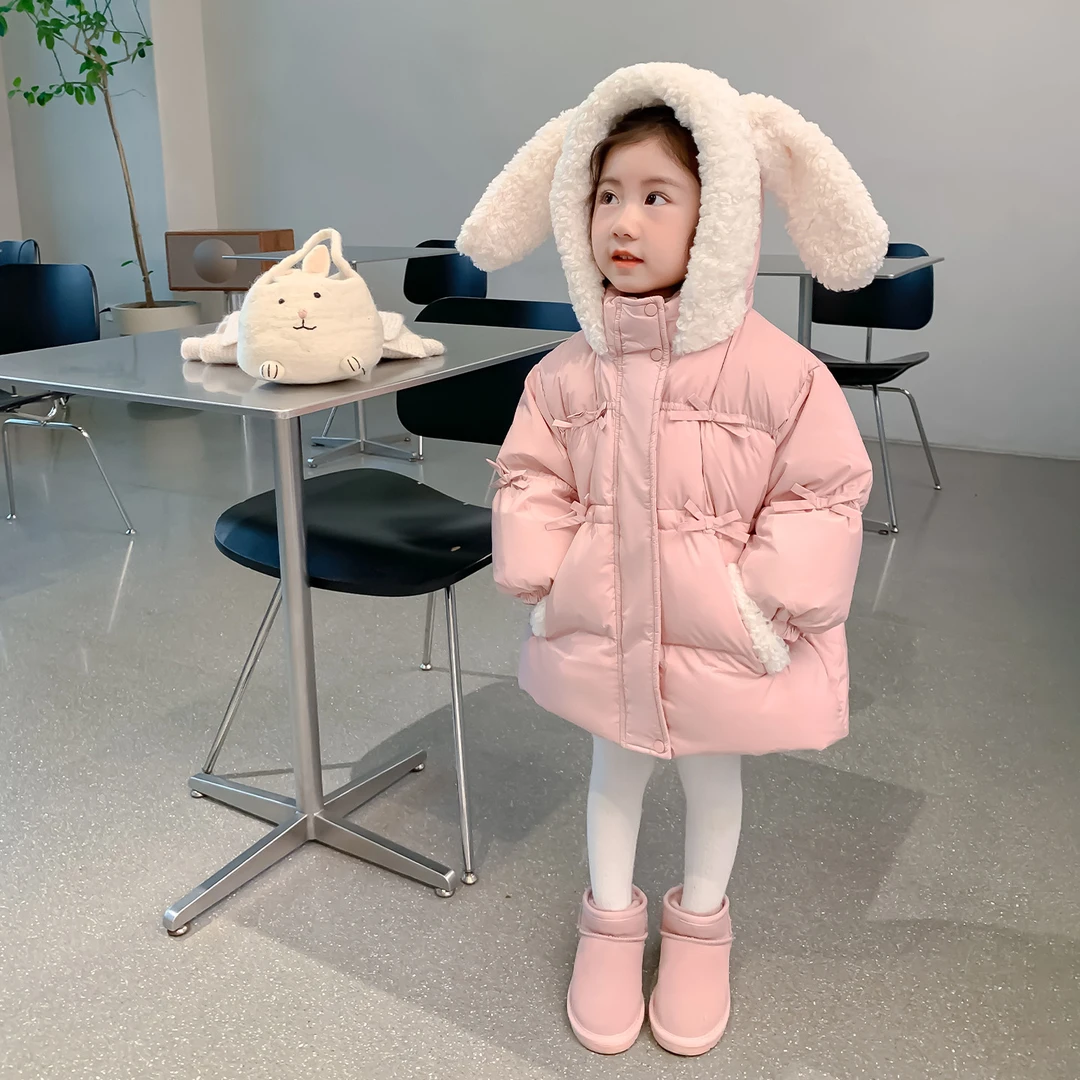 女童韩版棉服冬装2025新款洋气儿童冬季加厚棉衣宝宝初冬棉袄外套