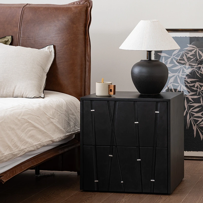 支吾【竹枝床头柜】新中式家用抽屉式置物客厅简约柜活动