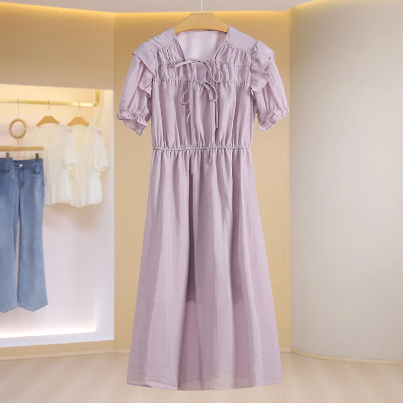 L3507-伍莎服饰云仓百搭时尚新款连衣裙夏季#RYZ46L065