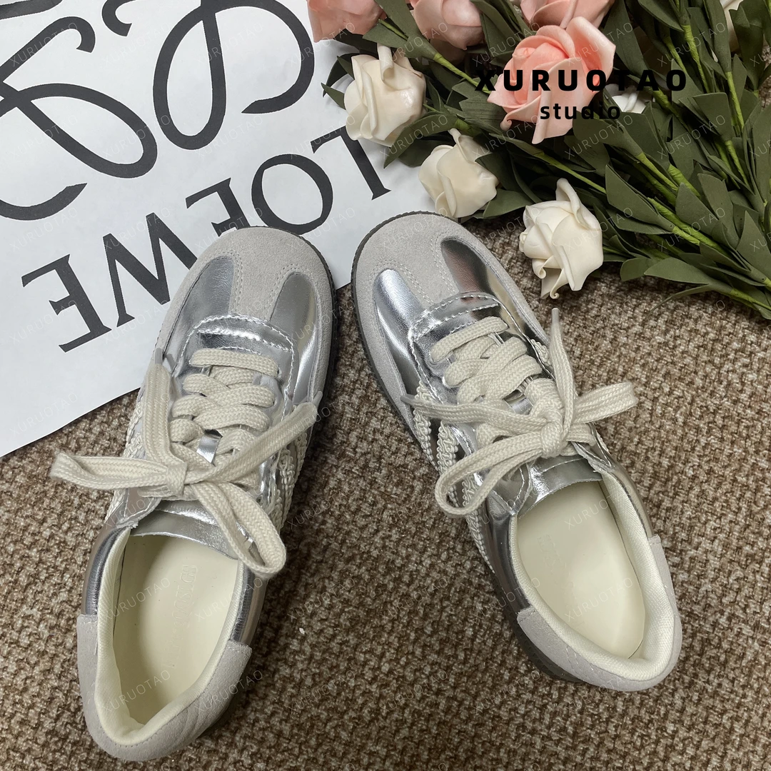 XURUOTAO  【万能德训鞋】新款时尚百搭灰色女鞋 T5208