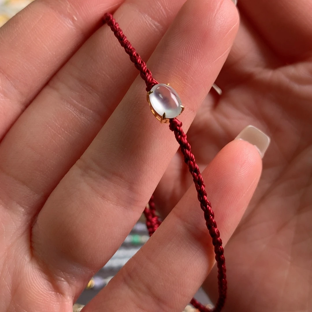 颈饰18K金镶嵌翡翠吊坠