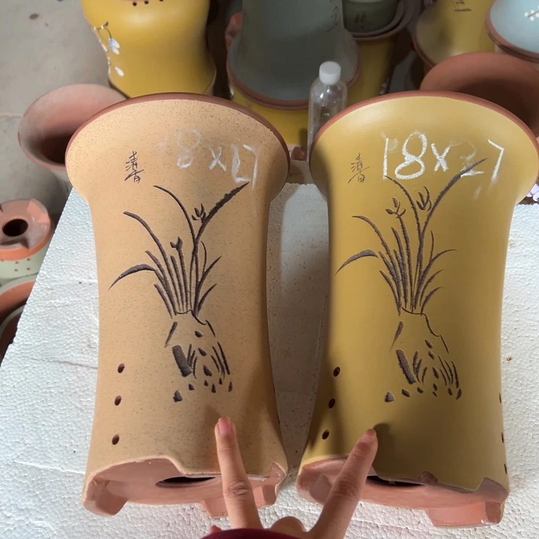 宜兴川阁紫砂花盆