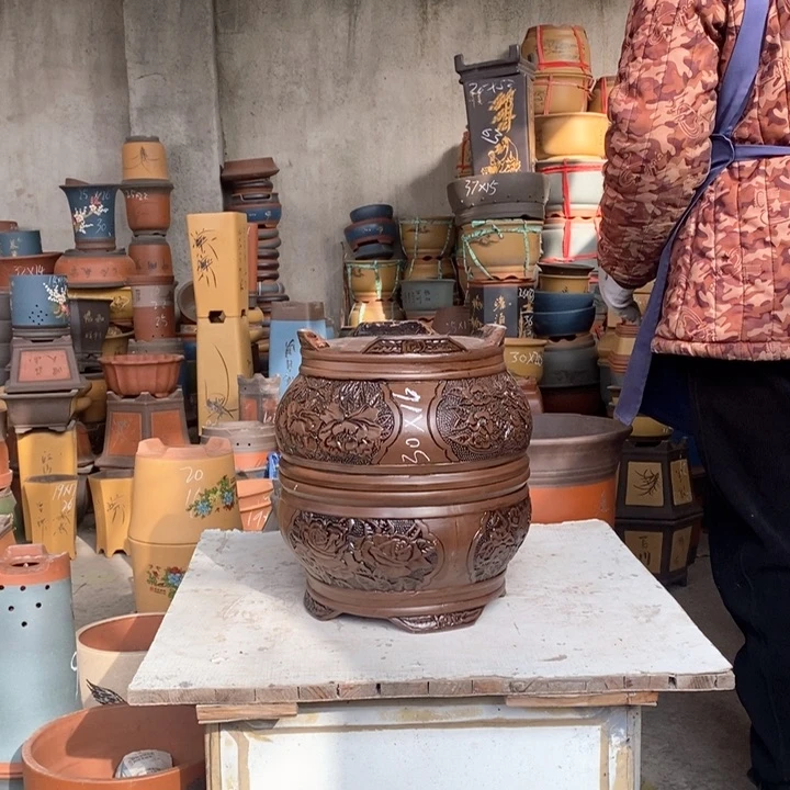 紫砂花盆紫砂花盆