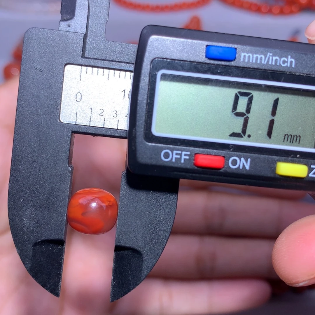 南红玛瑙未镶嵌老型9.1×8.1火焰纹