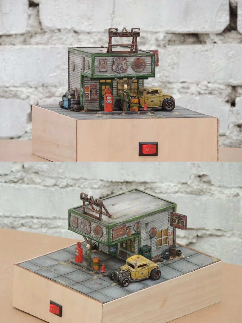 顺丰到付汽车模型仓库场景 自己安装电池