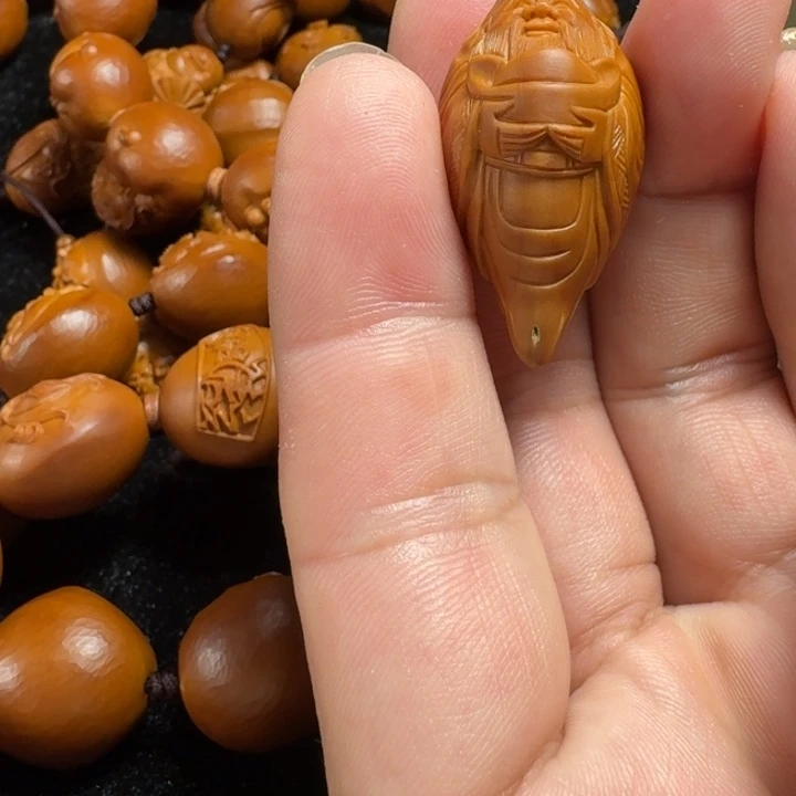 圆***圆手串/手链橄榄核单颗财神