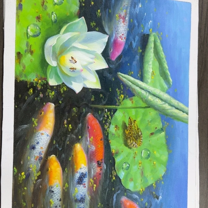 油画好想去看看那些