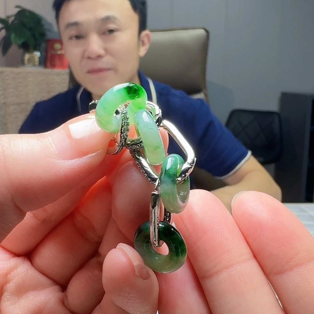 翡翠未镶嵌耳饰多样性发货其一