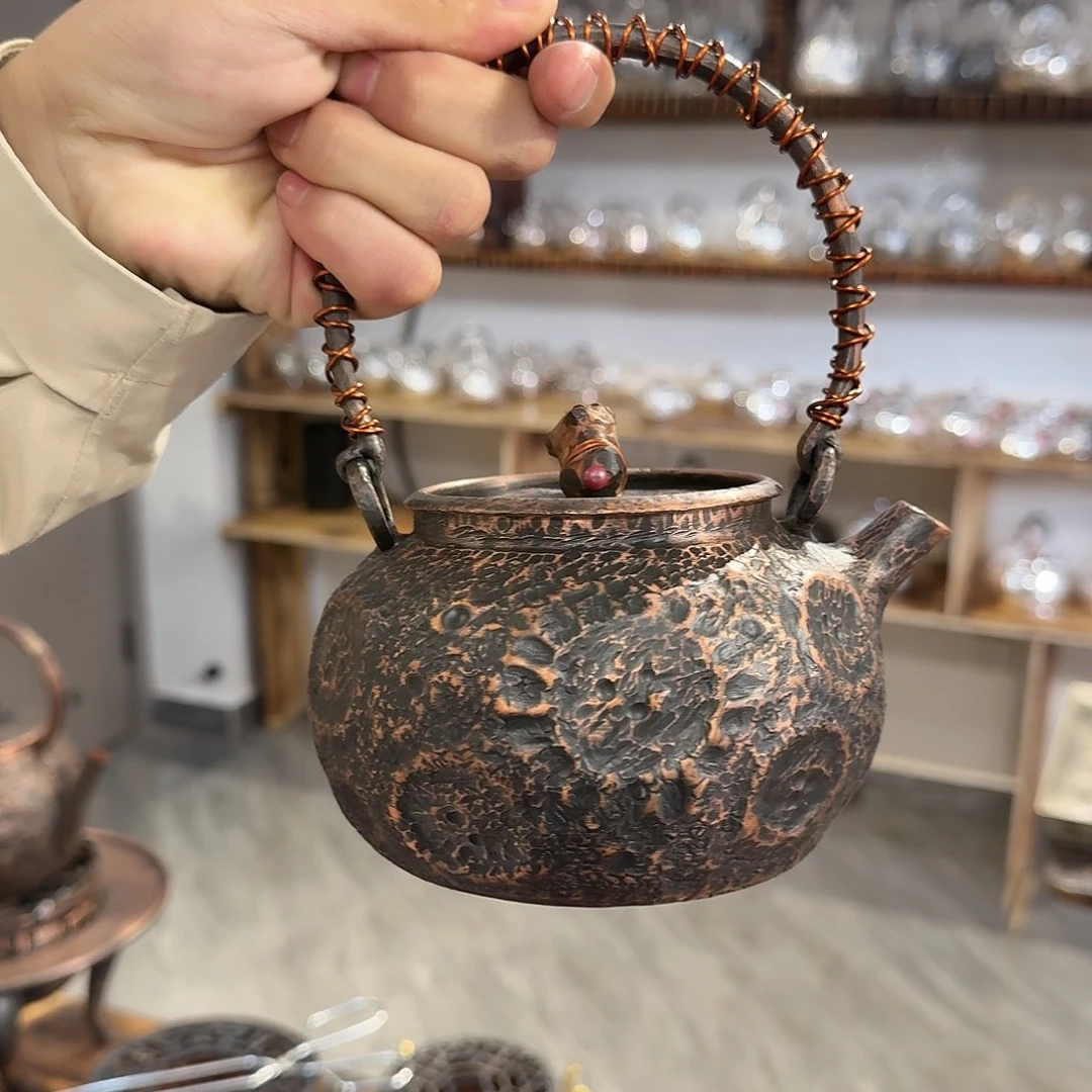 五***哥紫铜手工泡壶一个