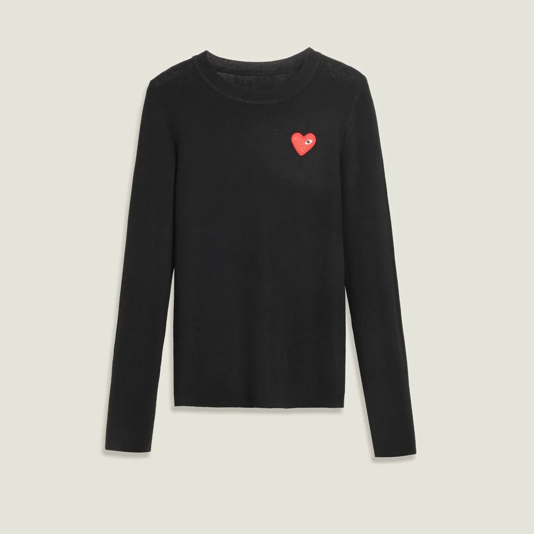 新款居家休闲风圆领毛衣女装内搭上衣OK0863