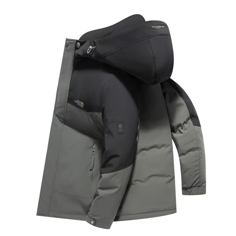 皮尔卡丹Pierre Cardin 中年男士鹅绒服冬季脱卸加厚内胆羽绒