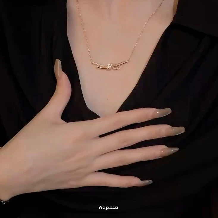 合金项链 Waphia设计师款经典时尚百搭轻奢【绳结项链】  TF001