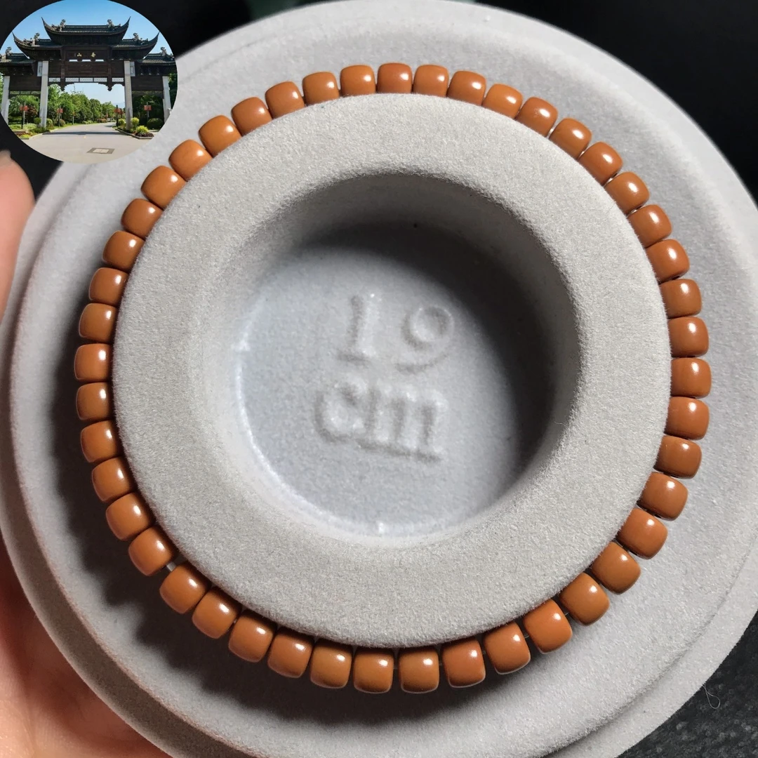 橄榄核纯手工核尖直切5mm桶珠单圈尺寸5×4核尖桶珠男女文玩46颗