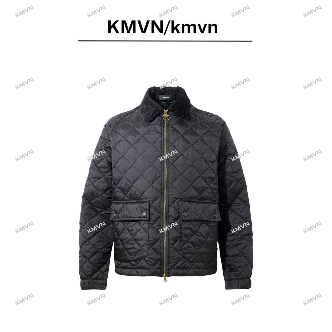 kmvn/kmvn【淞絮】2025冬新款潮流时尚百搭原创休闲格纹棉服外套
