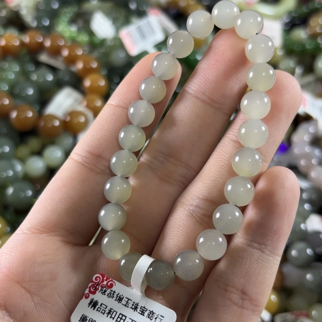 和田玉未镶嵌手链116