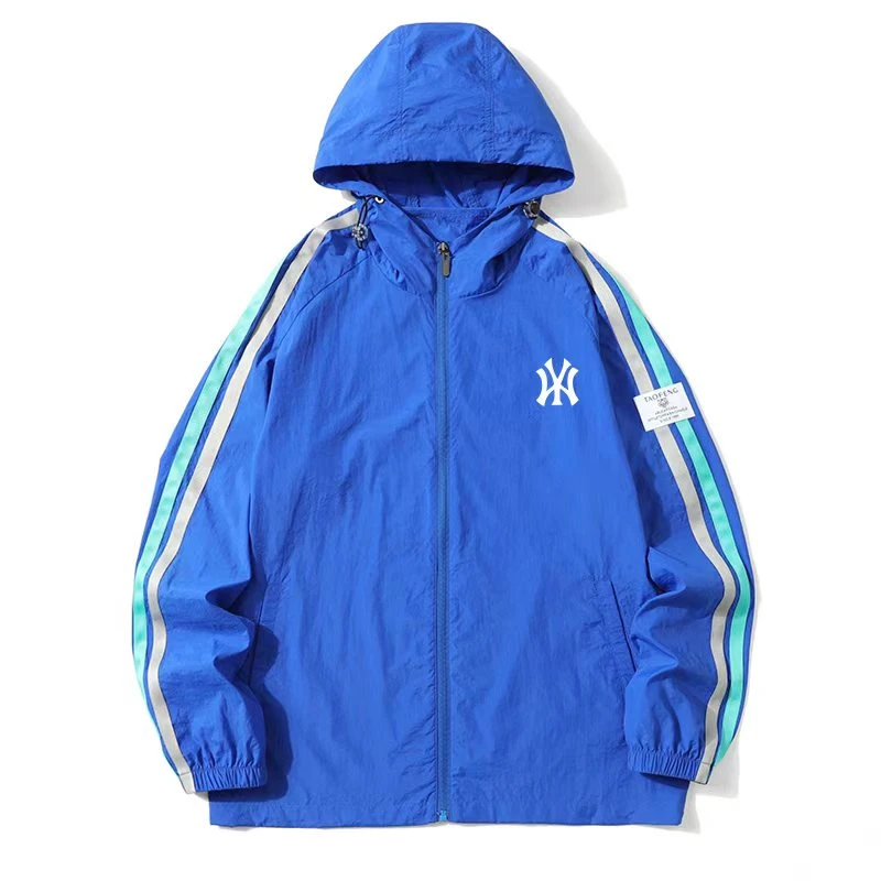 夏季连帽男女同款户外休闲防晒衣百搭轻薄宽松运动风潮流织带上衣