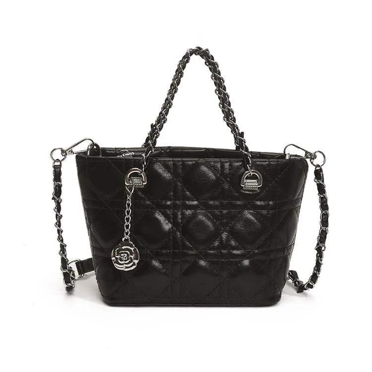 【Disen迪奢专属】轻奢时尚女士斜挎包-8 黑/白