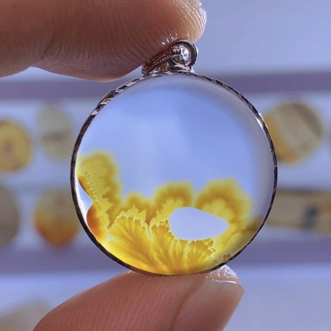 玛瑙/玉髓吊坠(不含链)未镶嵌雨*