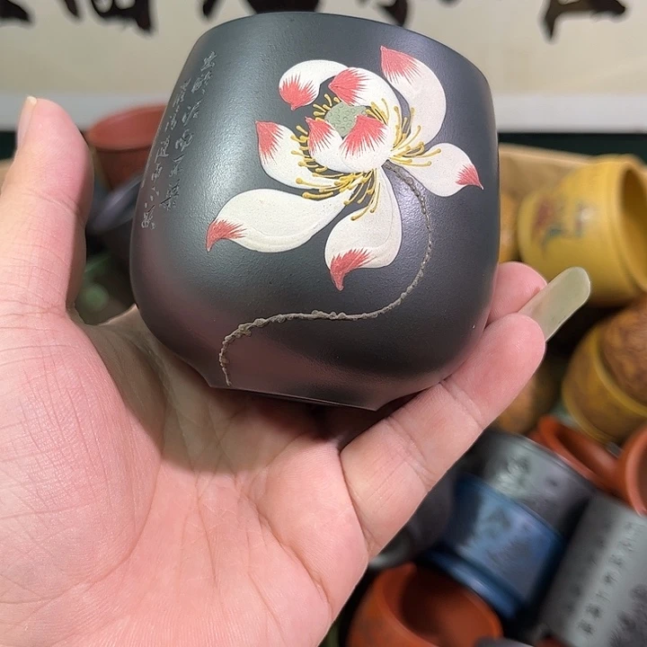 茶杯紫砂全手工紫砂主人杯