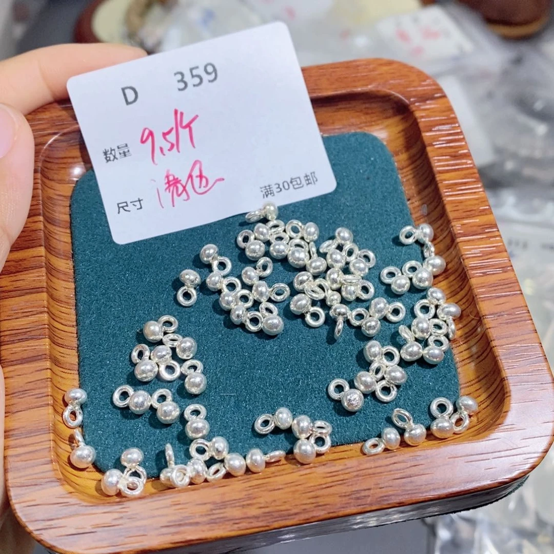 水晶珠宝半成品银S925镶嵌D359