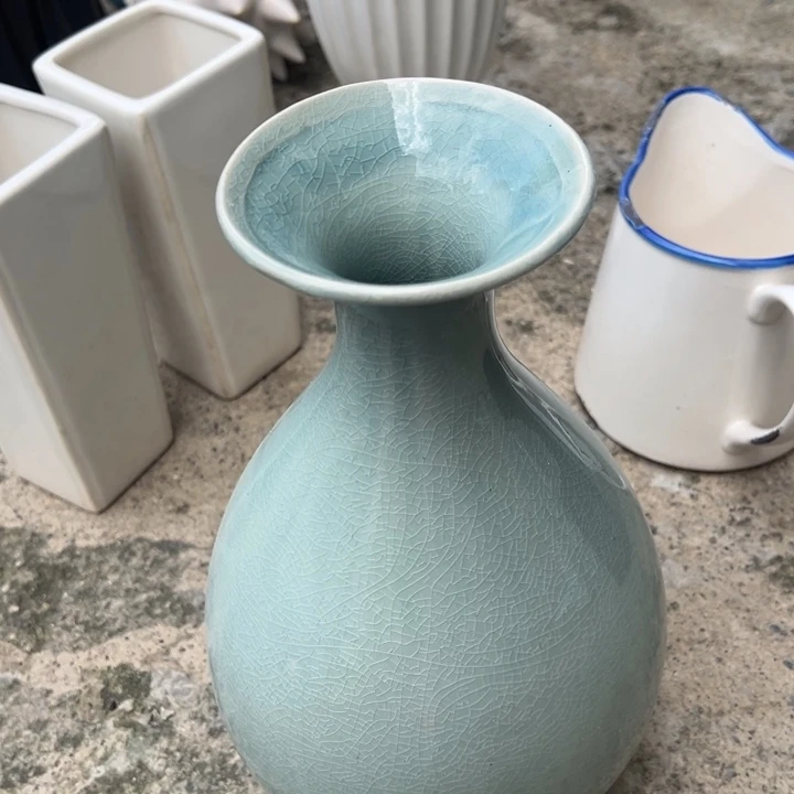 陶瓷花瓶摆件微瑕捡漏出