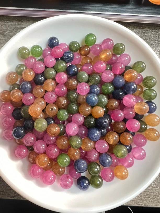 多宝碧玺散珠 A127 卡10MM 20颗（赠弹力绳）