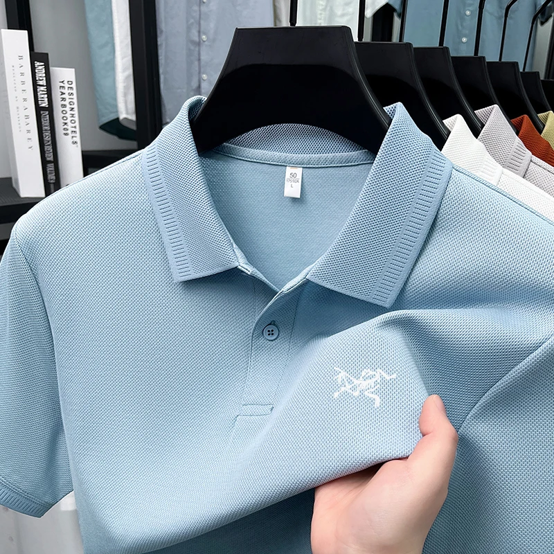 【奥莱撤柜款】夏季短袖T恤男士翻领POLO衫新疆长绒棉7A抗菌打底衫
