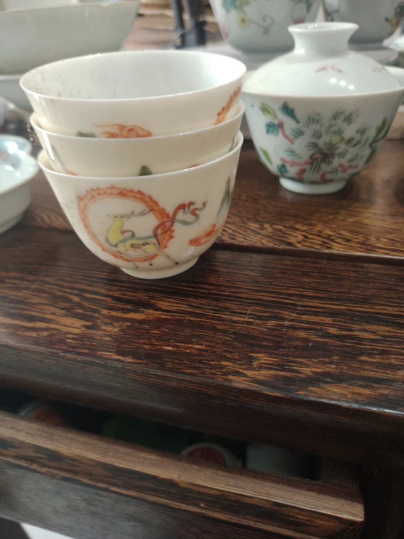 景德镇九色鹿杯子凤杯库存瑕疵品