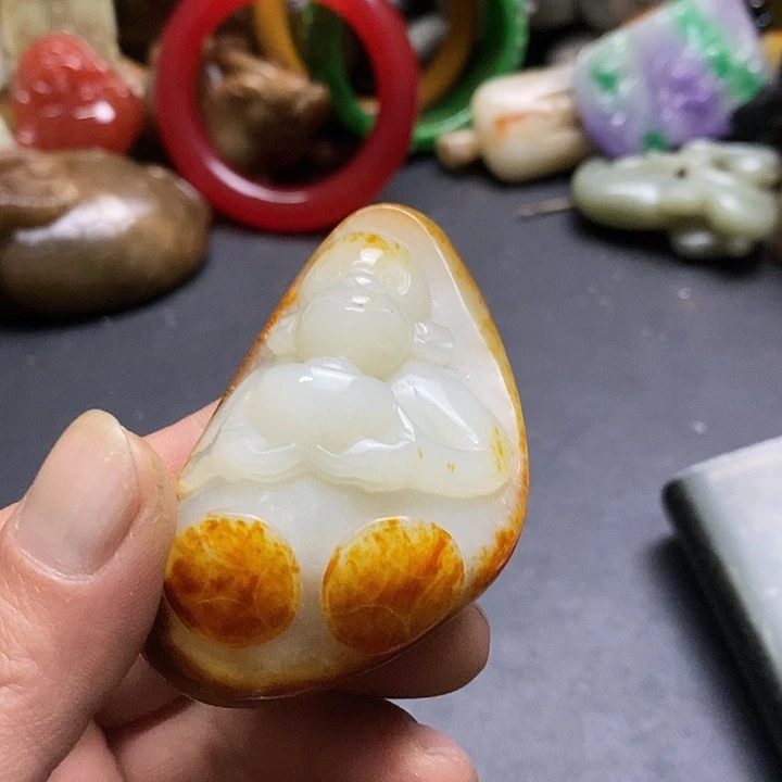 和田玉（糖玉）未镶嵌挂件