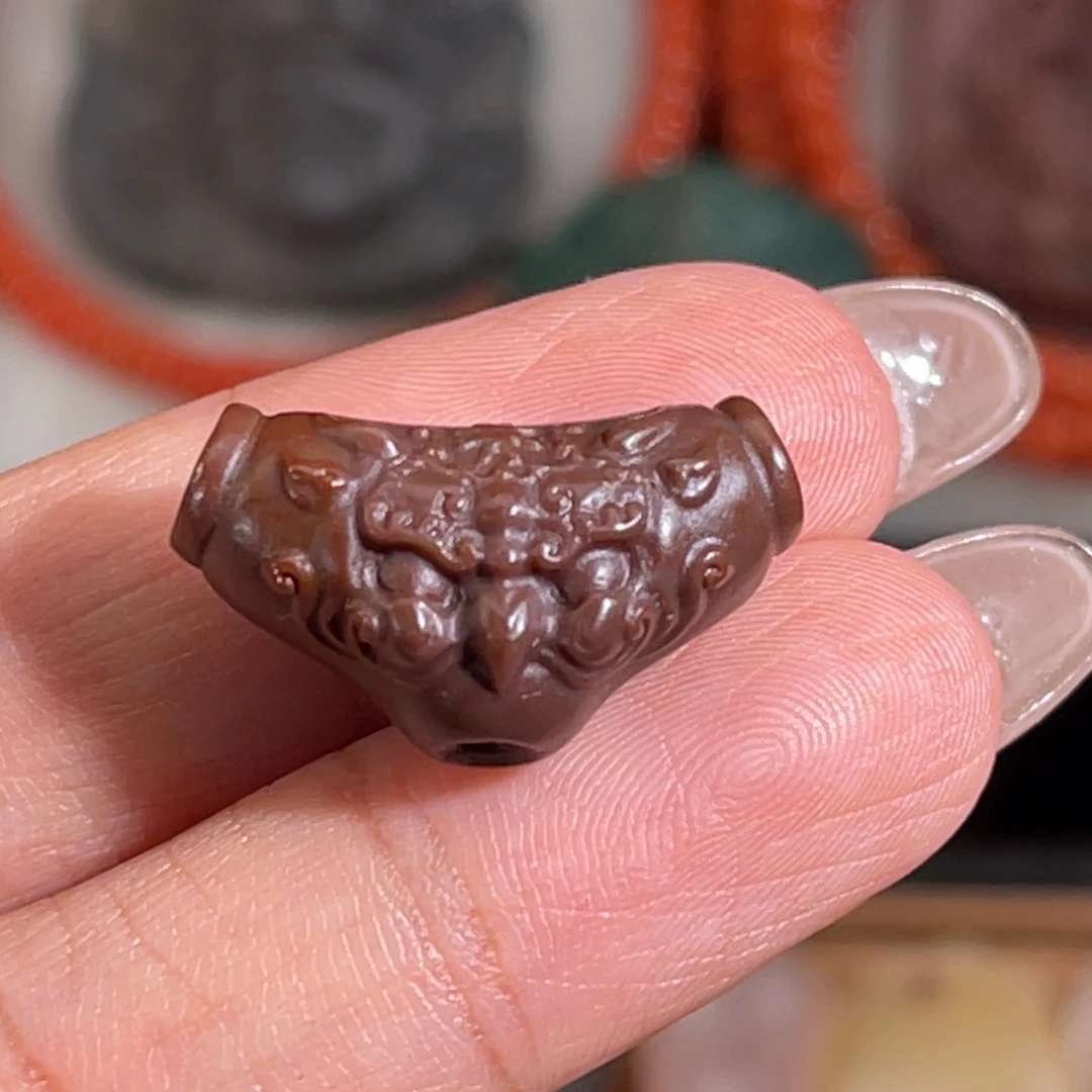 玛瑙/玉髓未镶嵌盐源大鹏鸟三通21.8不退换