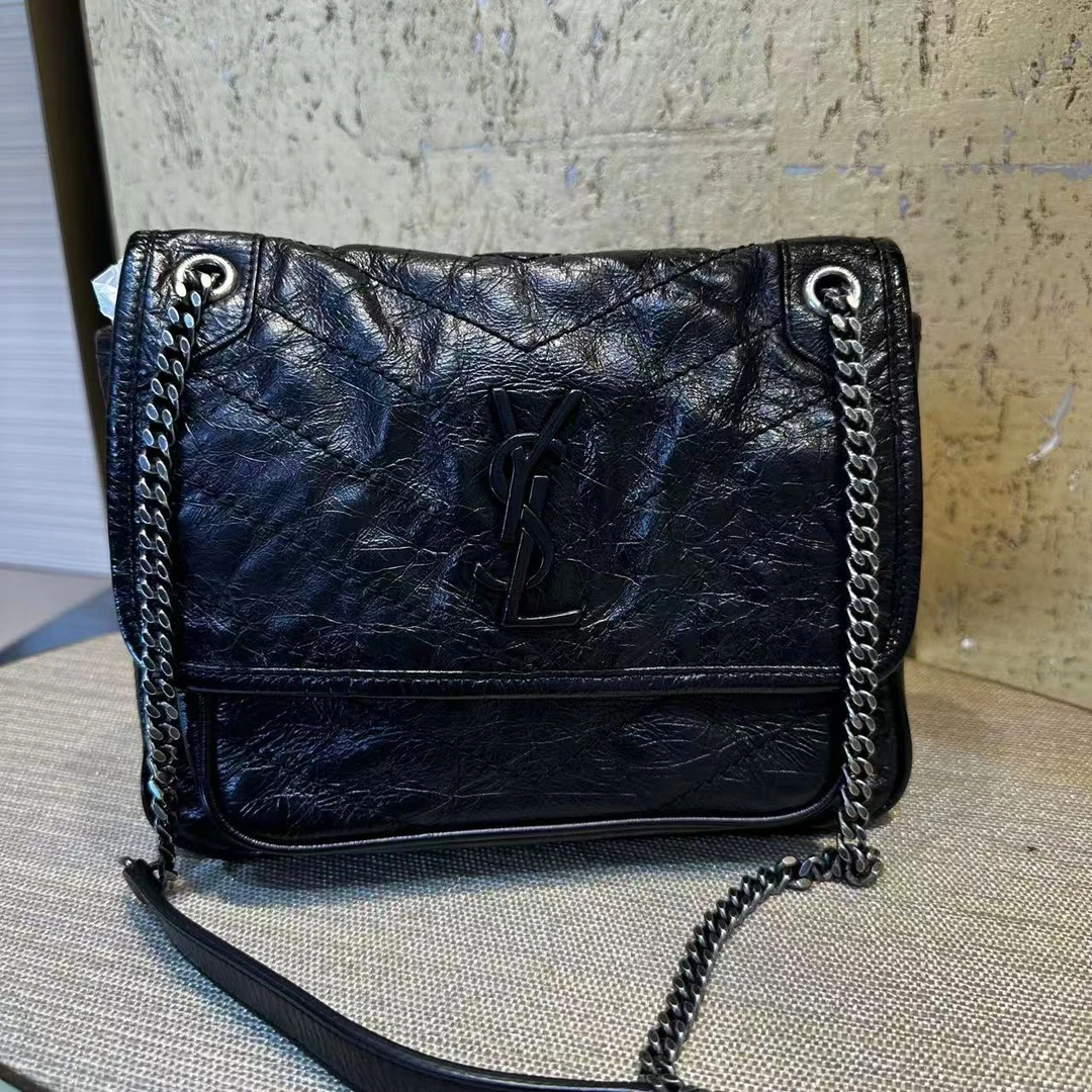95新 YSL/圣罗兰 （静姐）YSL黑银niki小号