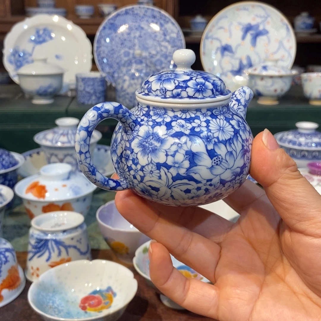 w雪山春晓万花手工壶