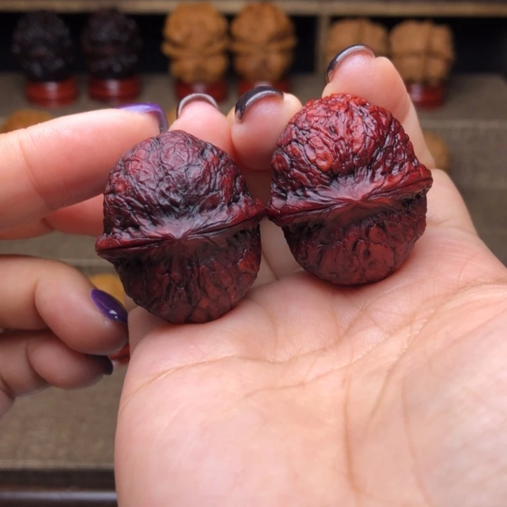 文玩核桃把件20号紫金锤元宝33尺