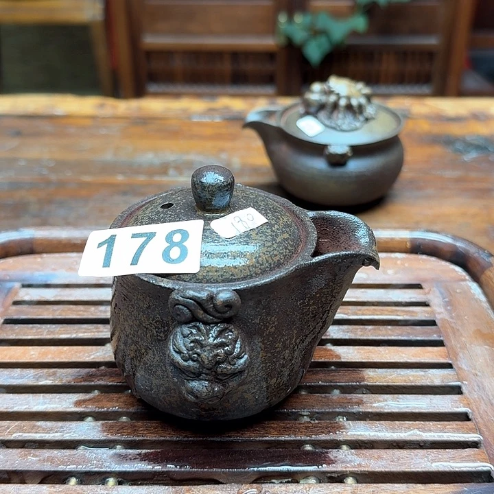 纯手工制作粗陶茶具