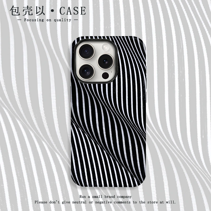 魔幻线条适用苹果16手机壳菲林一加13华为OPPO小米vivo荣耀GT防摔