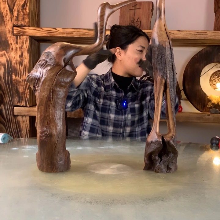 浮***夫天然的云南紫柚木会黄水