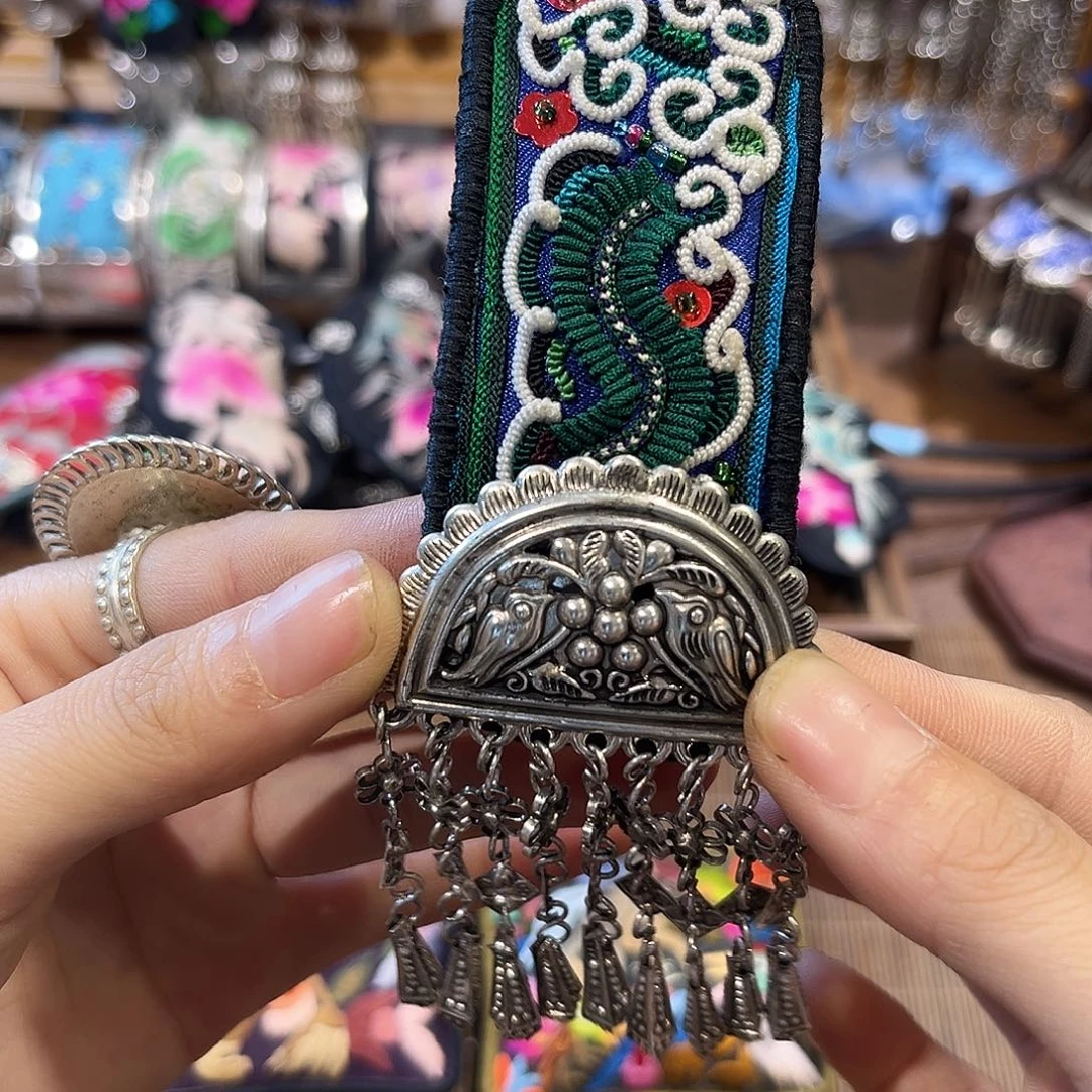 织绣手工刺绣发夹