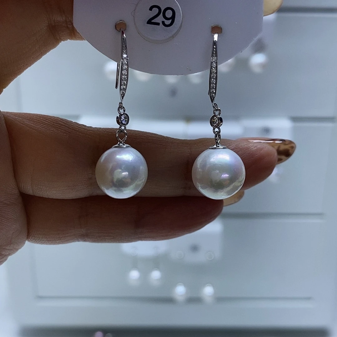耳饰淡水珍珠银S925镶嵌